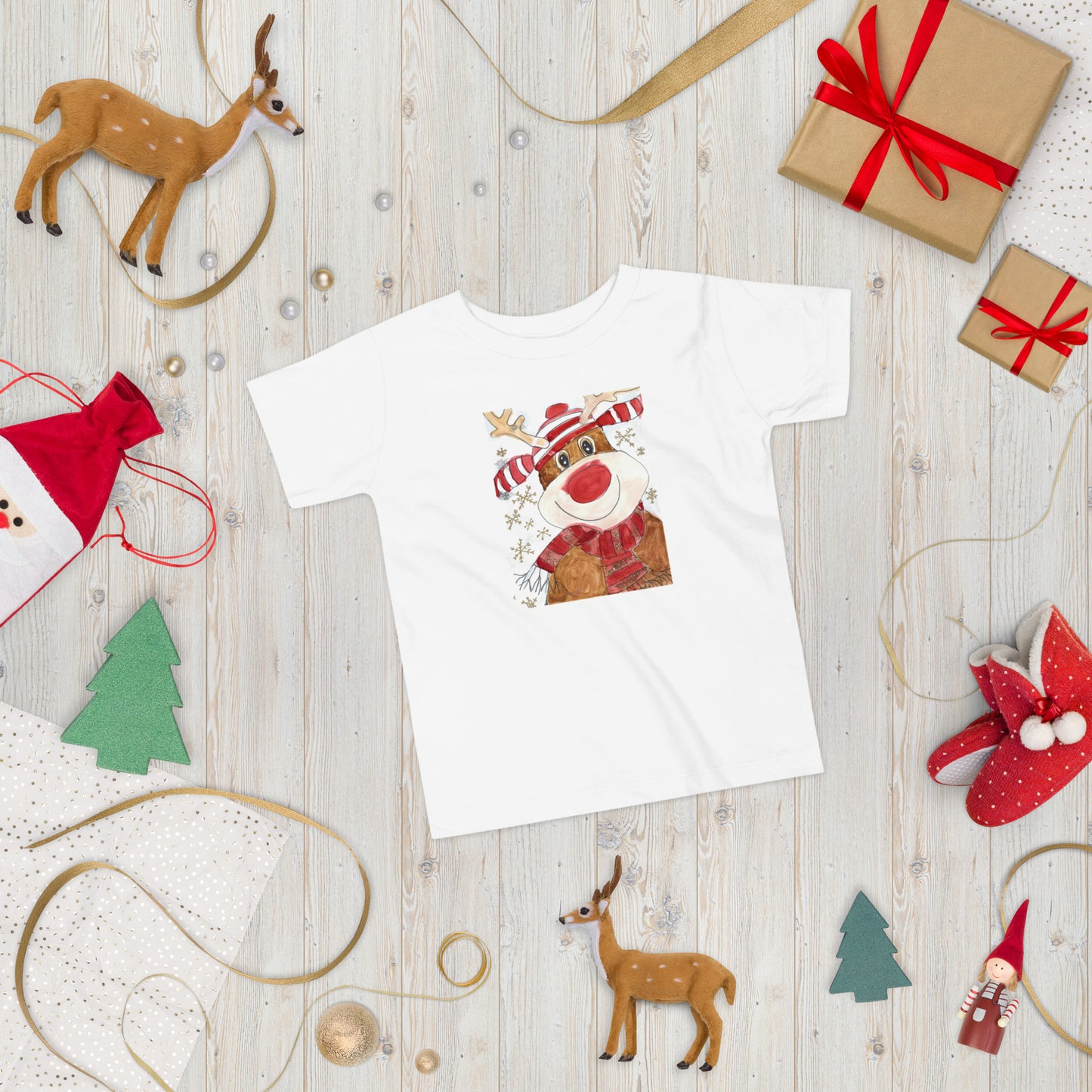 Reindeer - Toddler Short Sleeve Tee