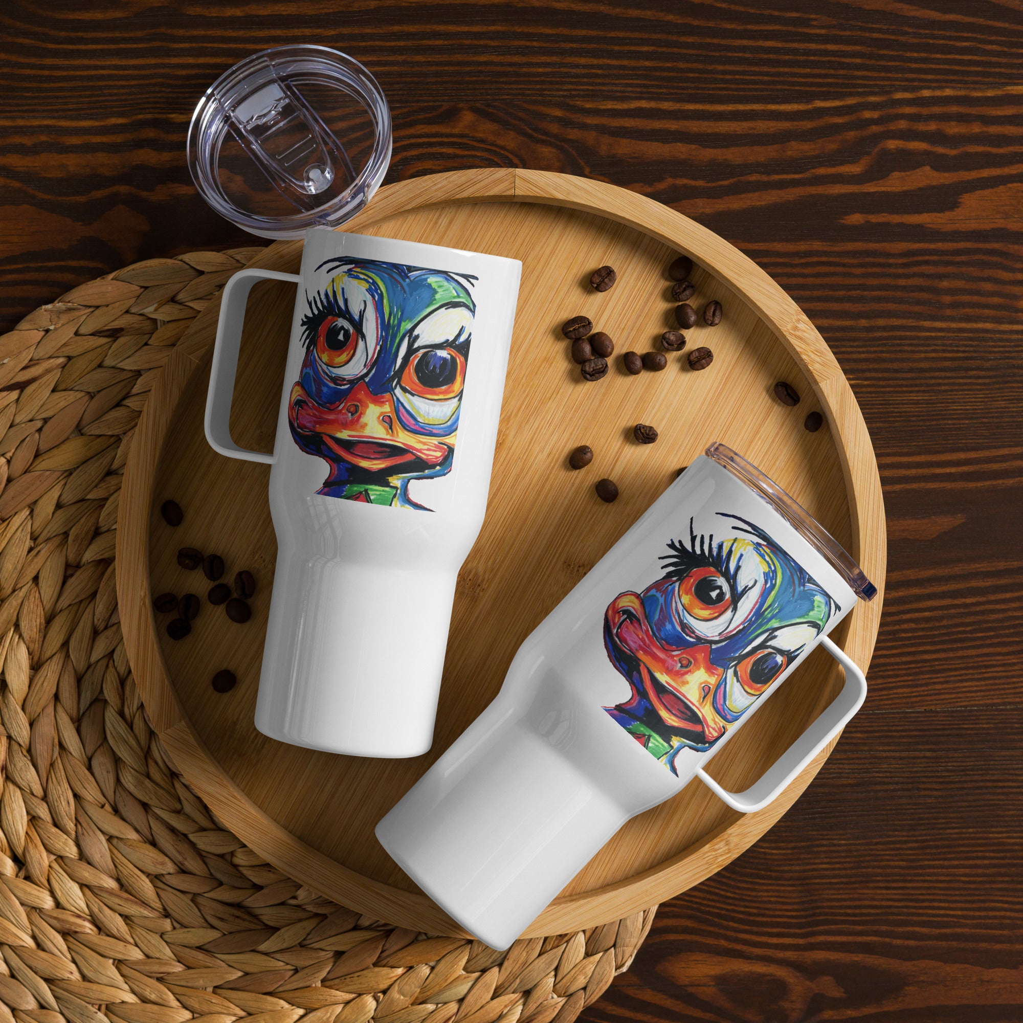 Donna Duck - Travel mug with a handle