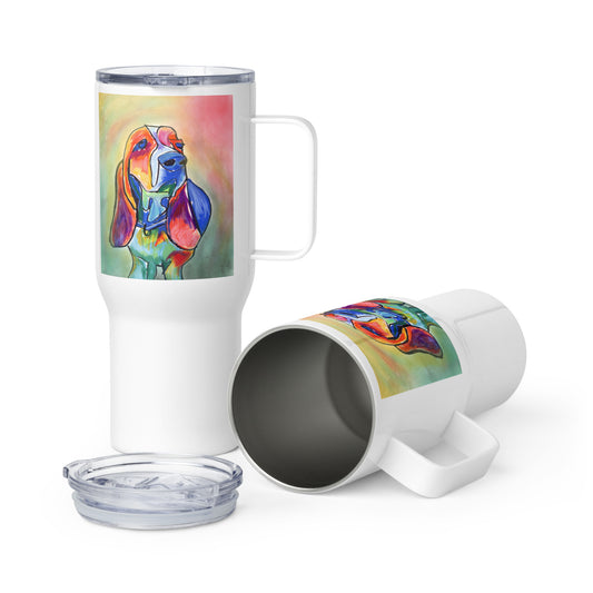 Basset - Travel mug with a handle