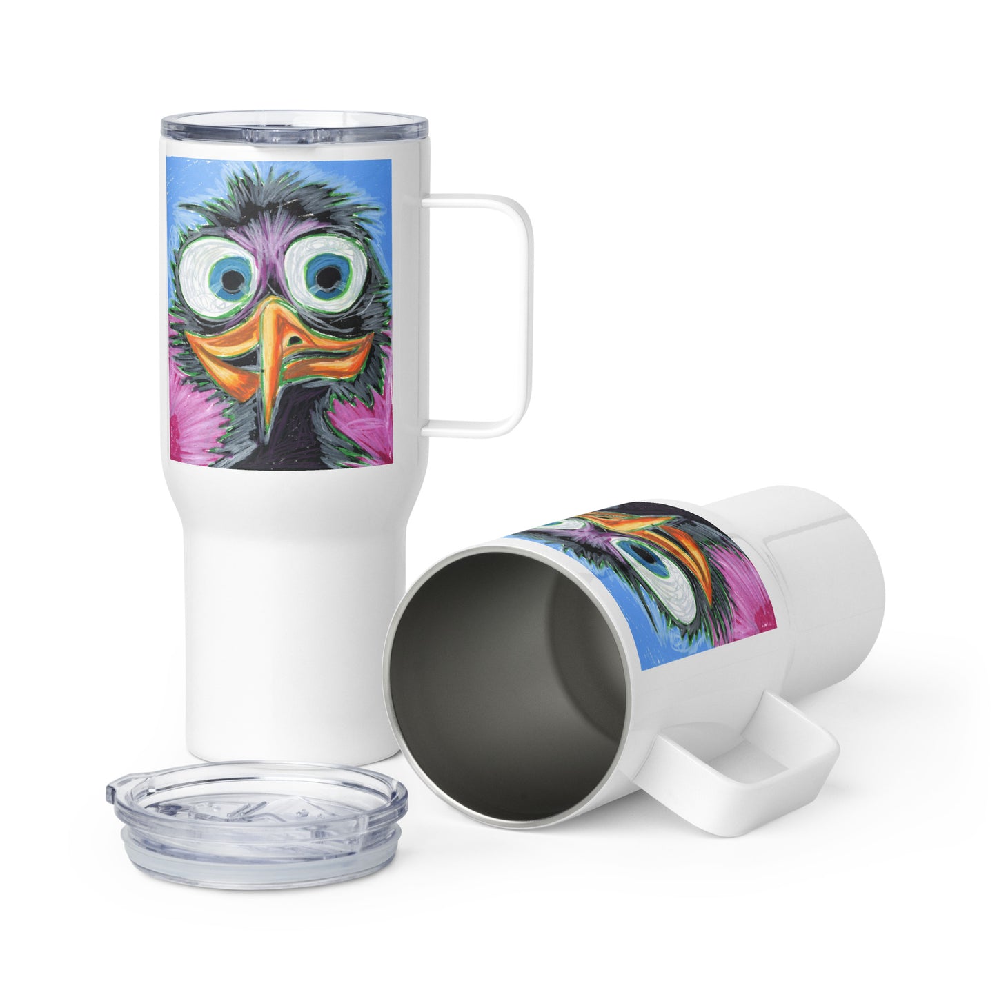 Ozzy - Travel mug with a handle