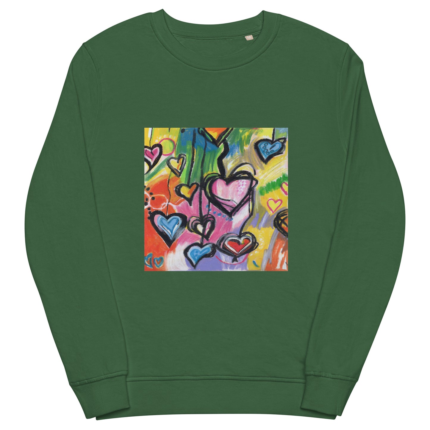 Hearts - Unisex organic sweatshirt