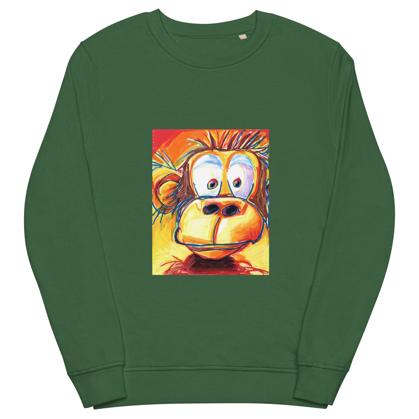 Monkey - Unisex organic sweatshirt