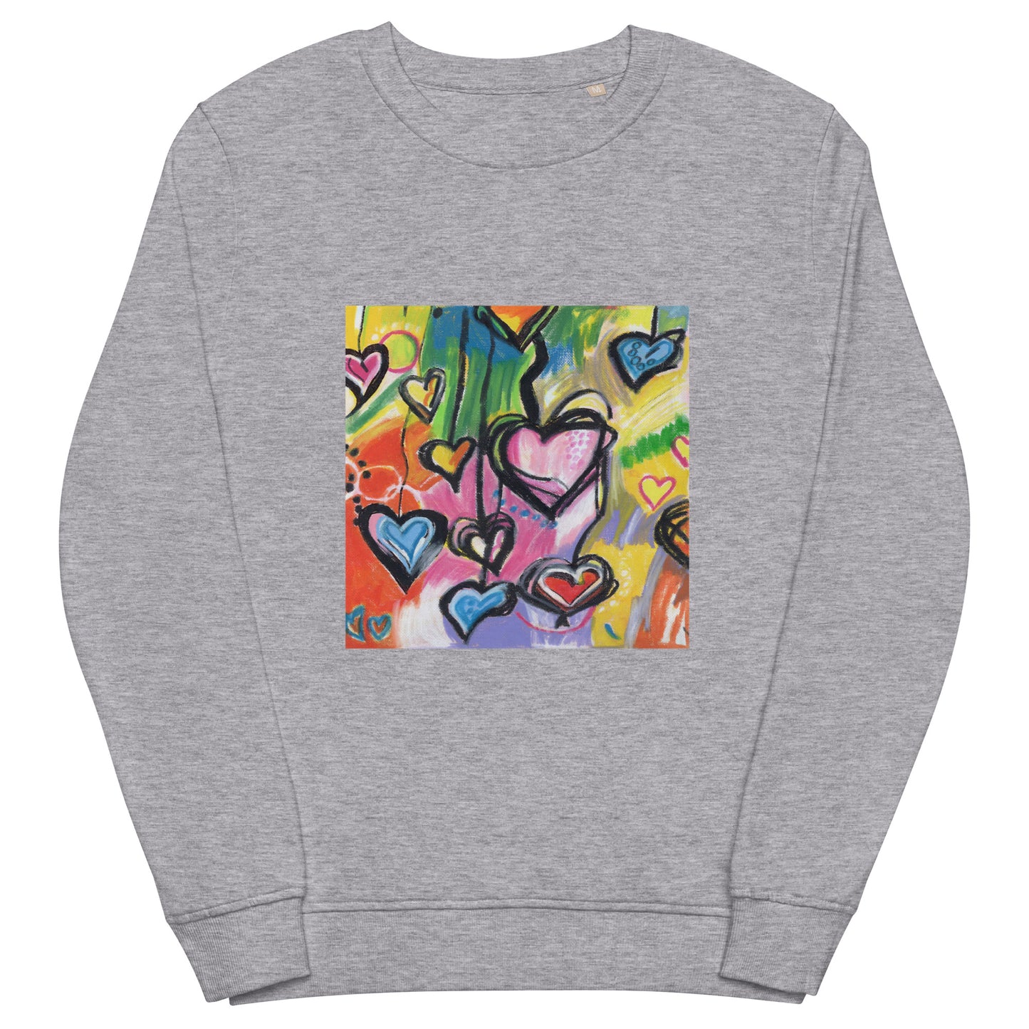 Hearts - Unisex organic sweatshirt