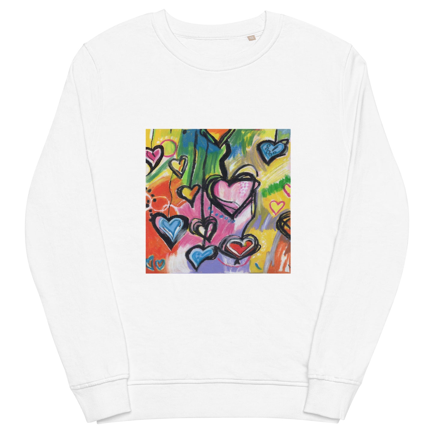 Hearts - Unisex organic sweatshirt