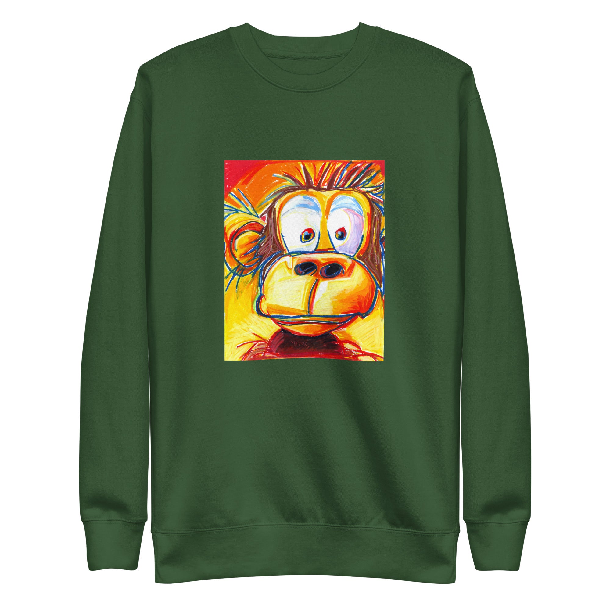 Silly Monkey - Unisex Premium Sweatshirt (adult)