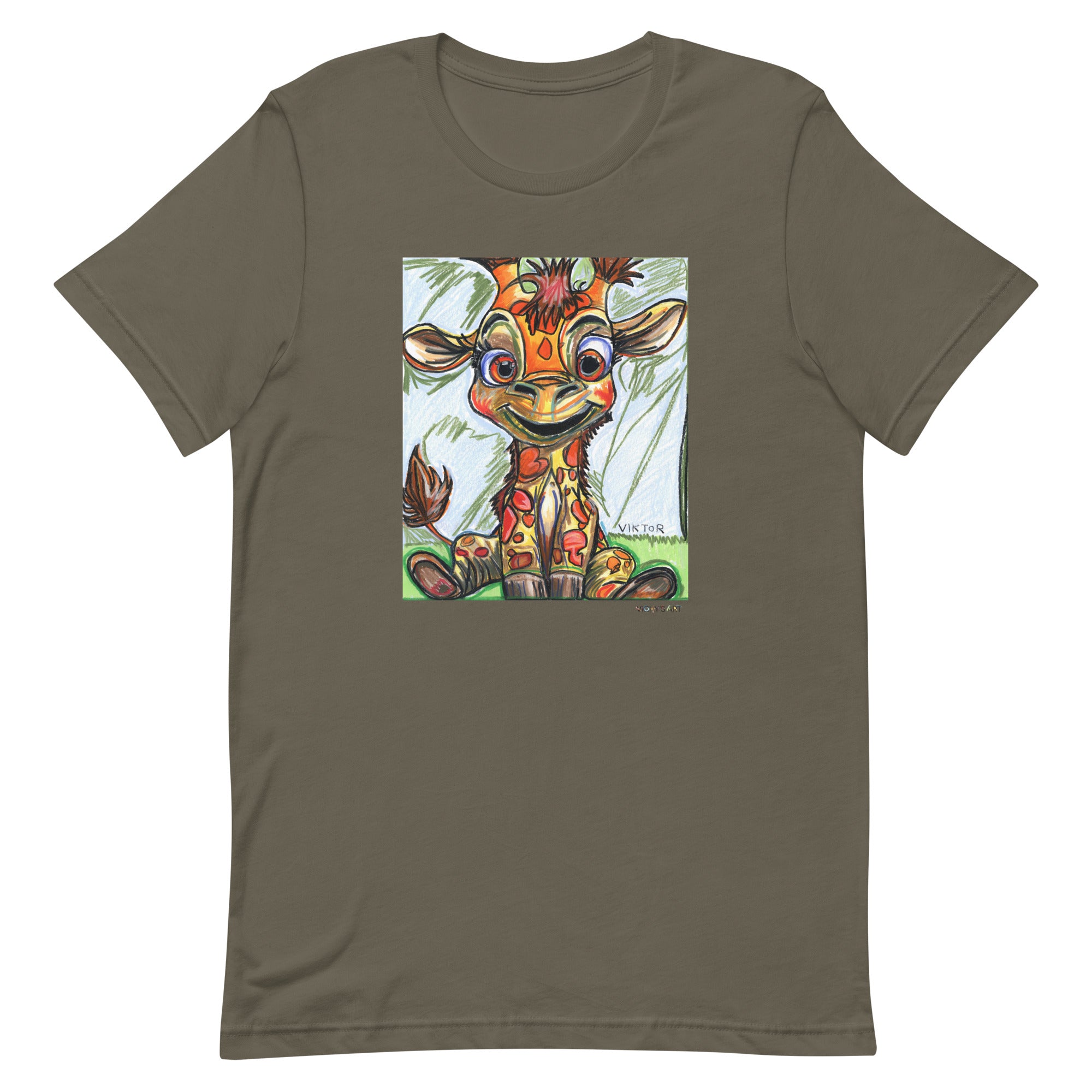 Baby Giraffe - Unisex t-shirt (adult XS-5XL) – Vichy's Art