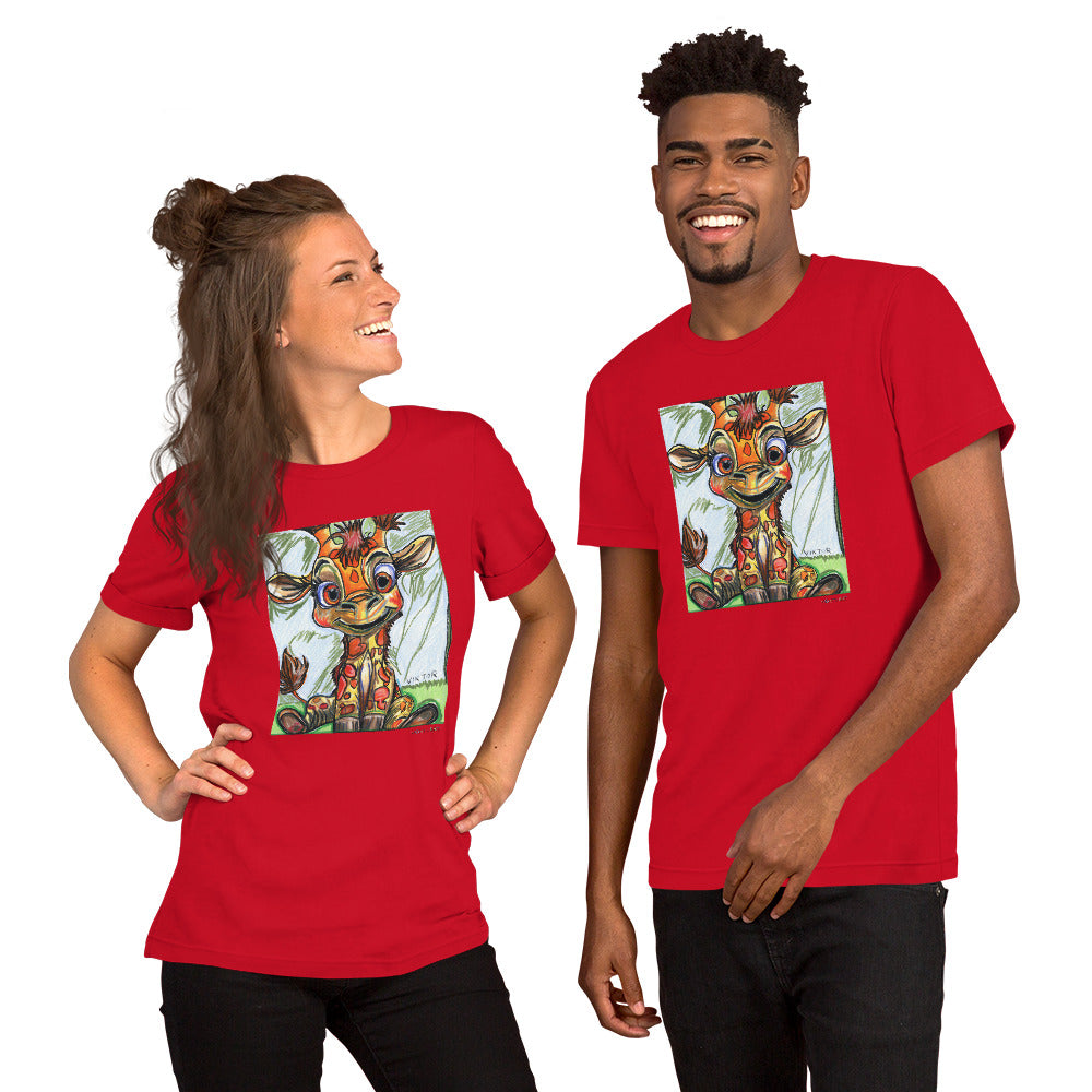 Baby Giraffe - Unisex t-shirt (adult XS-5XL) – Vichy's Art
