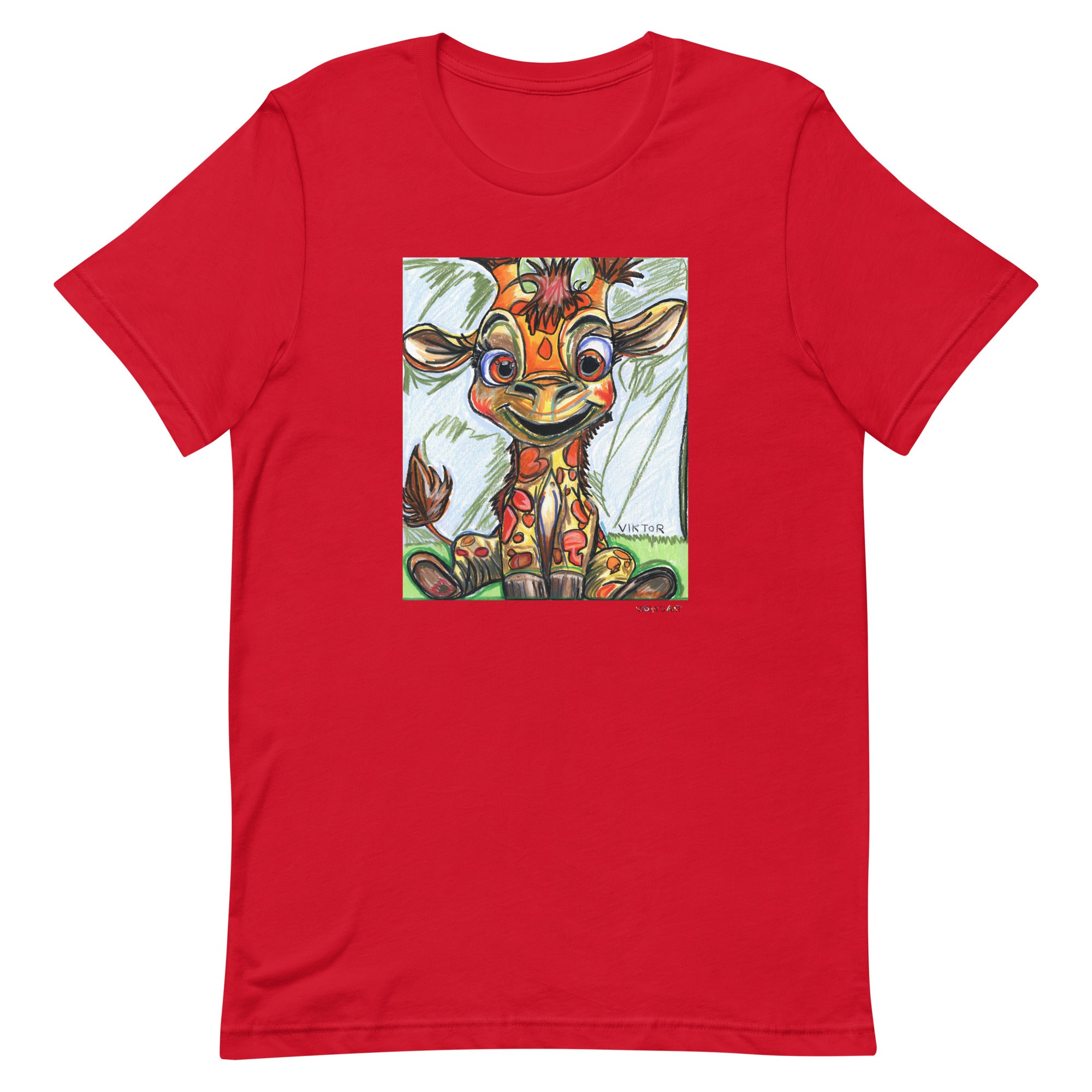 Baby Giraffe - Unisex t-shirt (adult XS-5XL) – Vichy's Art