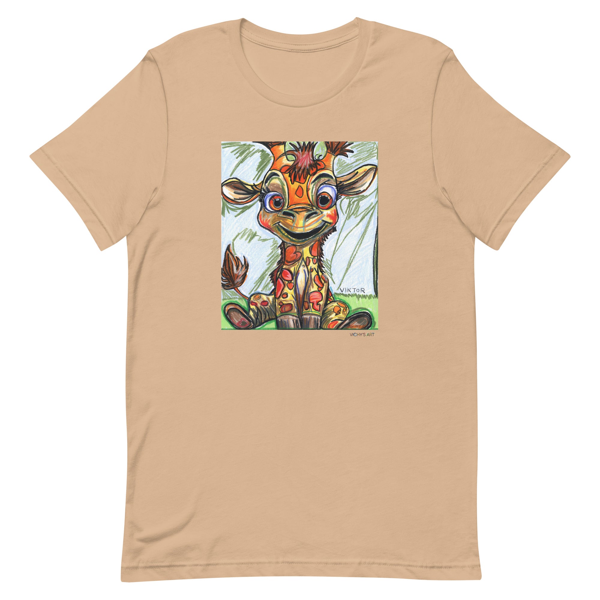 Baby Giraffe - Unisex t-shirt (adult XS-5XL) – Vichy's Art