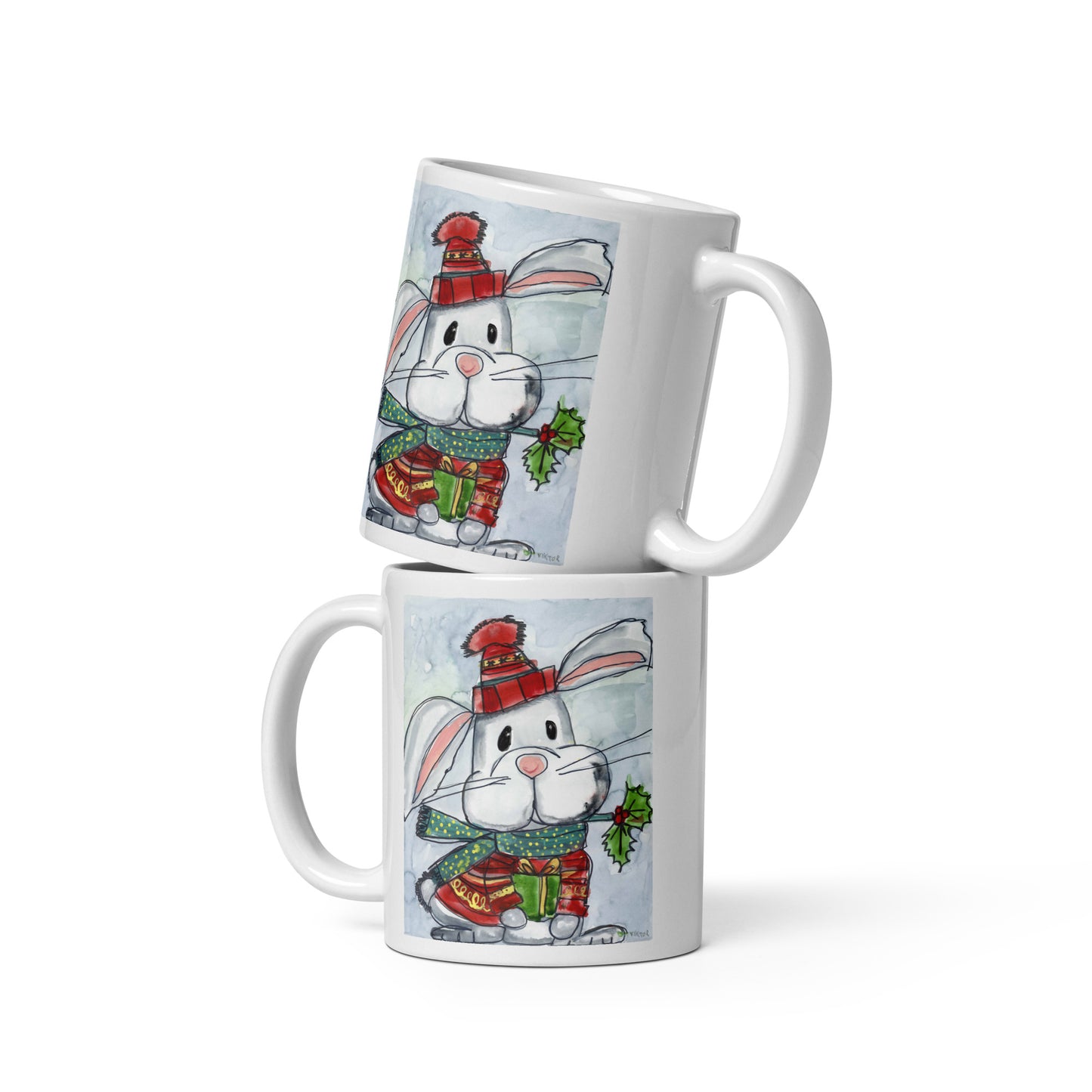 Bunny - White glossy mug