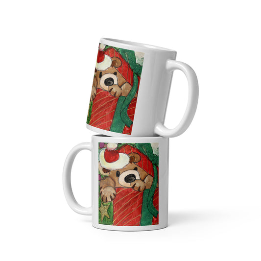 Teddy Bear - White glossy mug