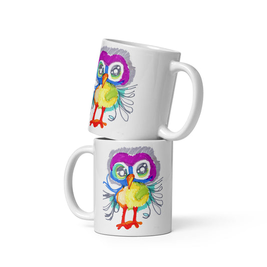 Birds - White glossy mug