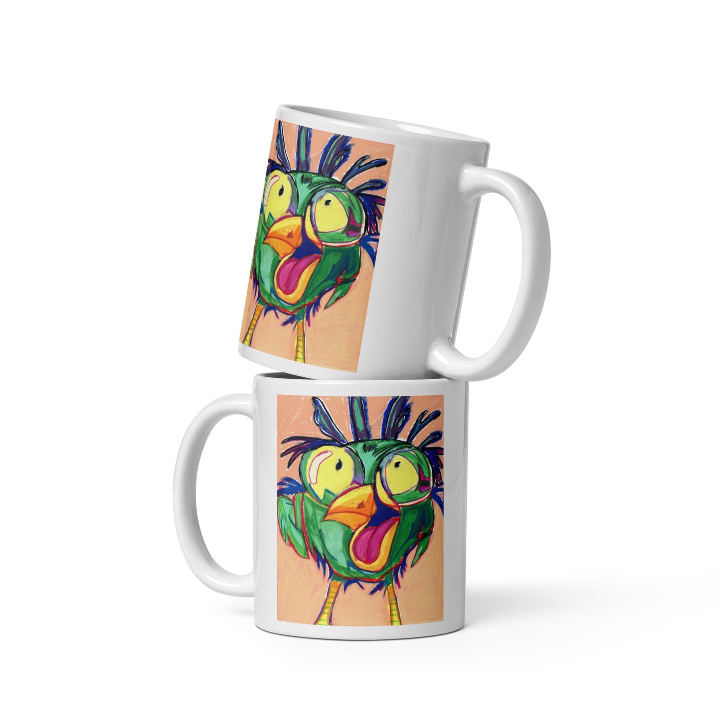 Ollie - White glossy mug