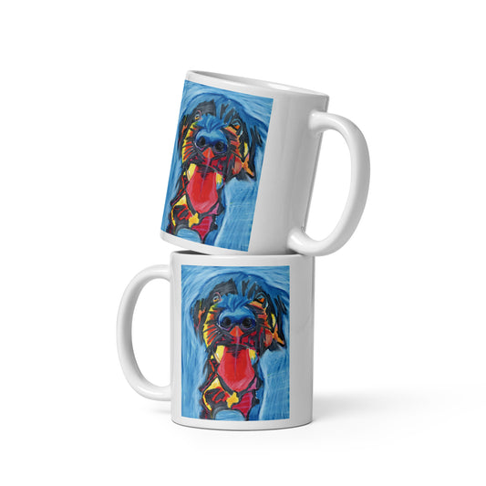 Dog - White glossy mug