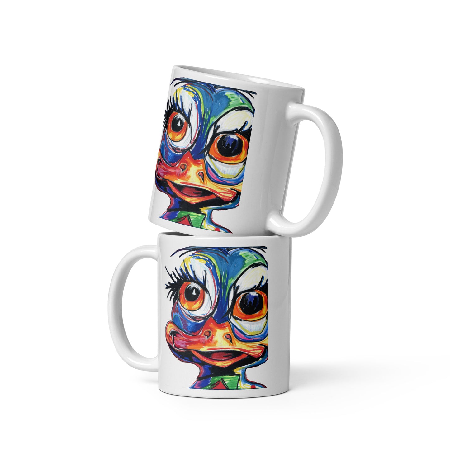 Donna Duck - White glossy mug