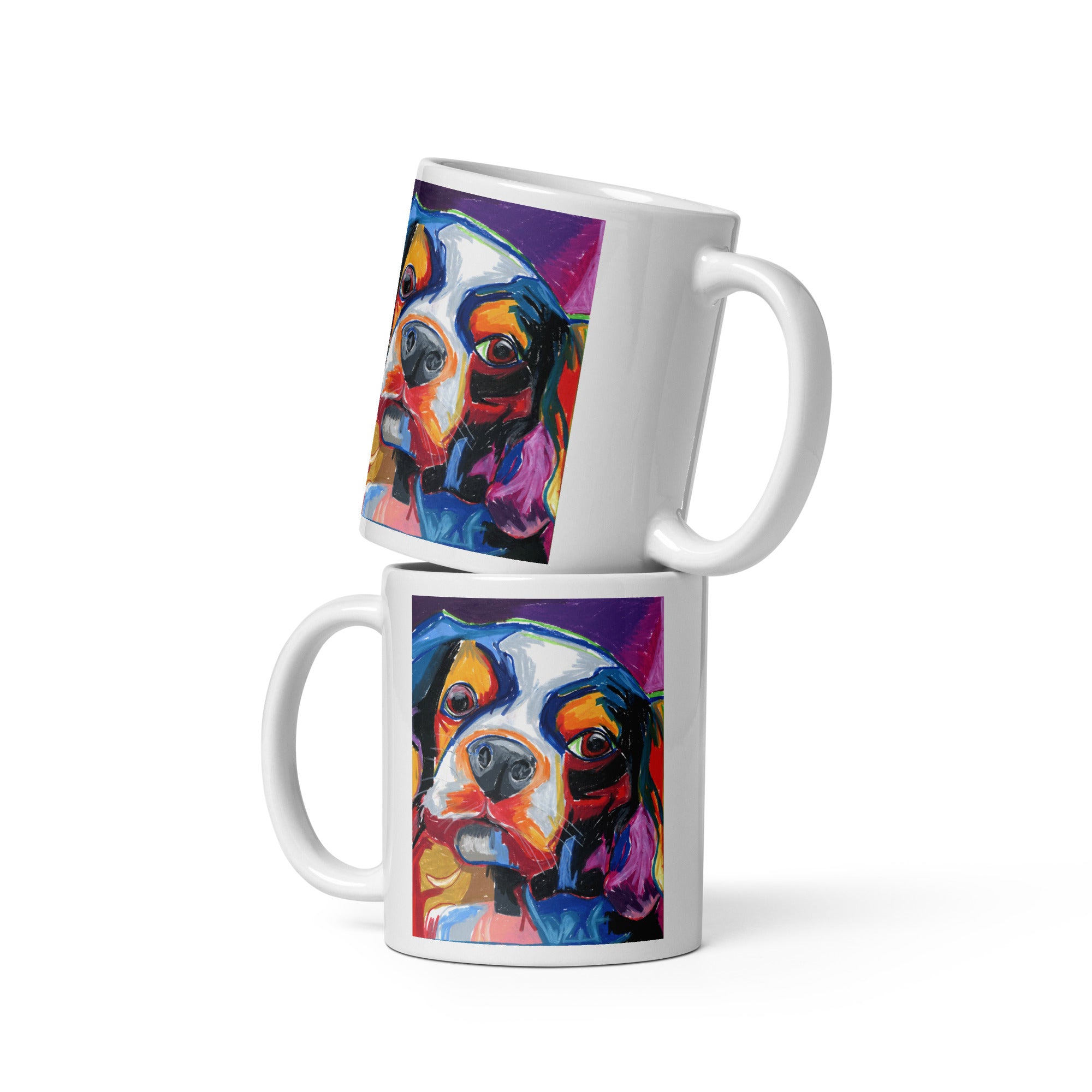 Daisy - White glossy mug