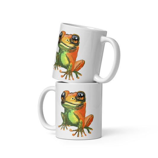 Froggie - White glossy mug