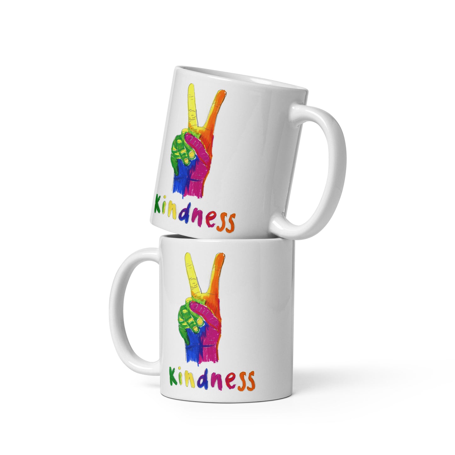 Kindness - White glossy mug