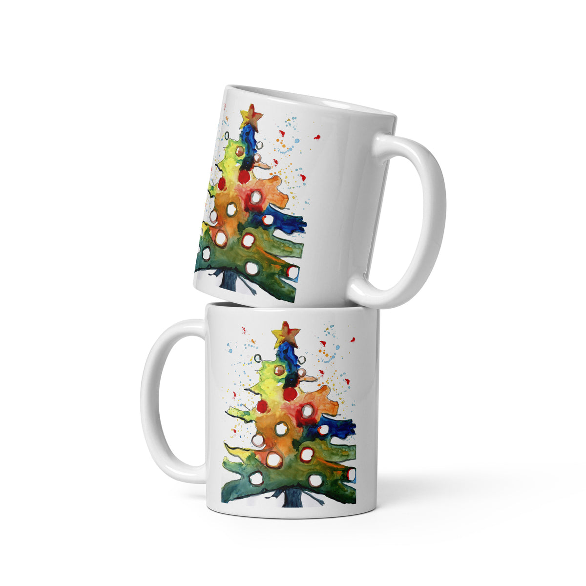 Evergreen and Everbright - White glossy mug – Vichy's Art