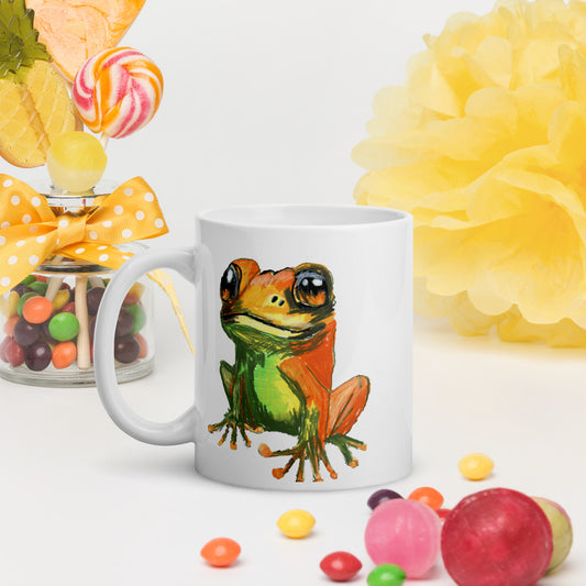 Froggie - White glossy mug