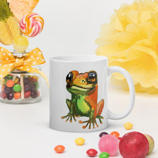 Froggie - White glossy mug