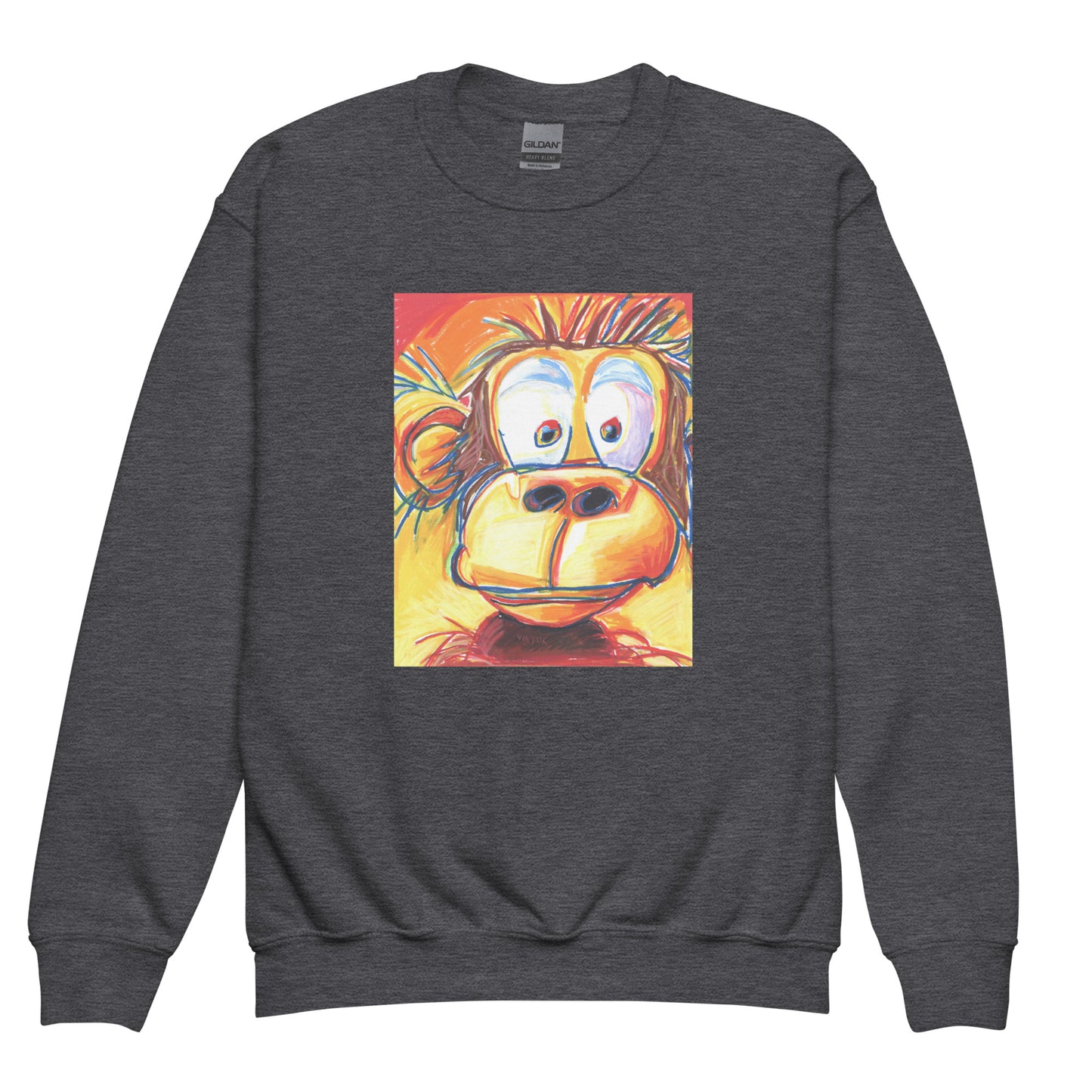 Silly Monkey - Youth crewneck sweatshirt