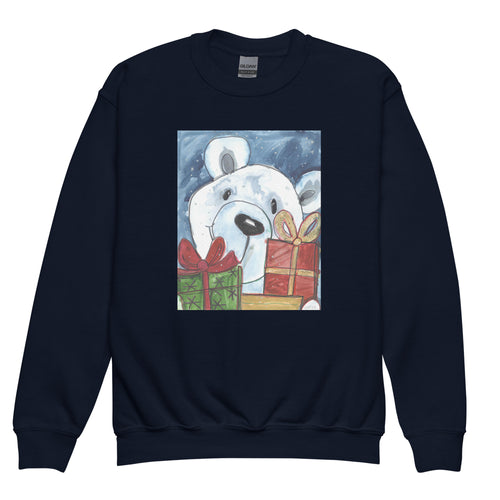 Bear - Youth crewneck sweatshirt - Vichy's Art