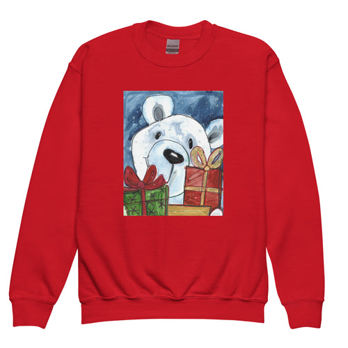 Bear - Youth crewneck sweatshirt - Vichy's Art