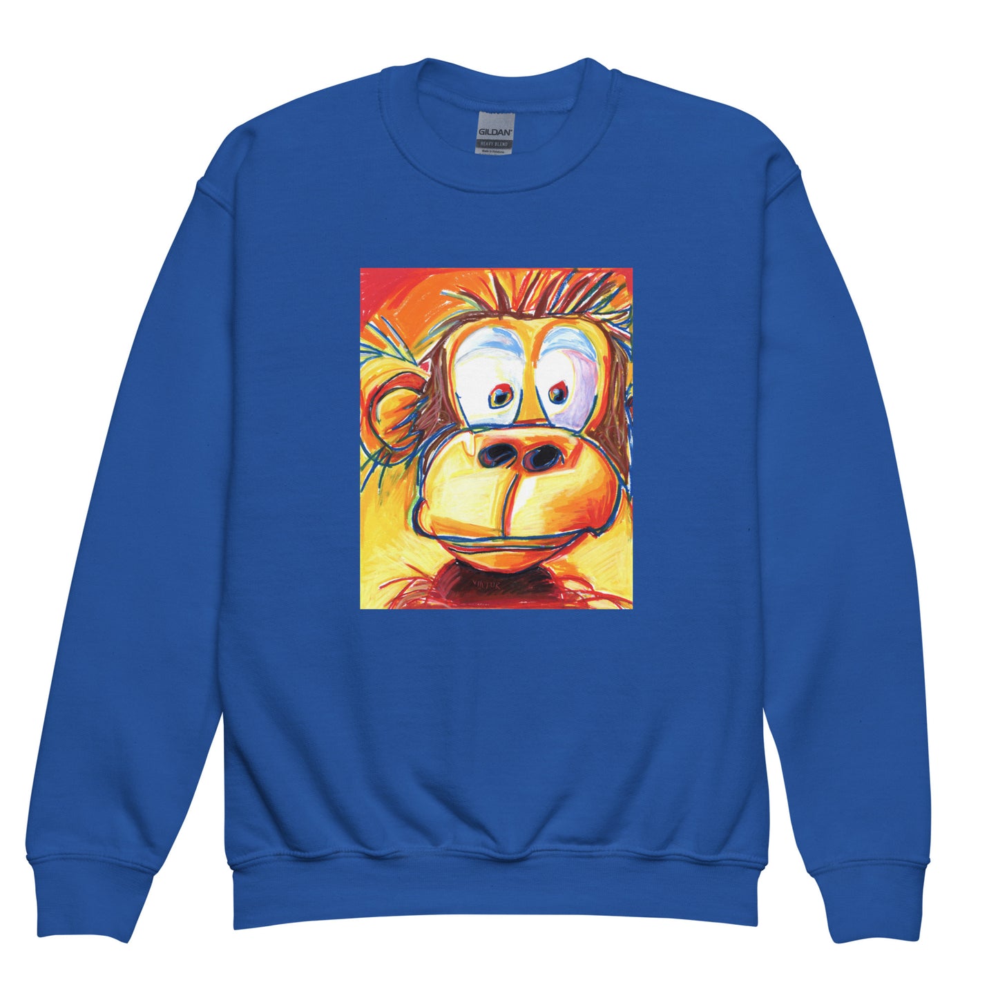 Silly Monkey - Youth crewneck sweatshirt