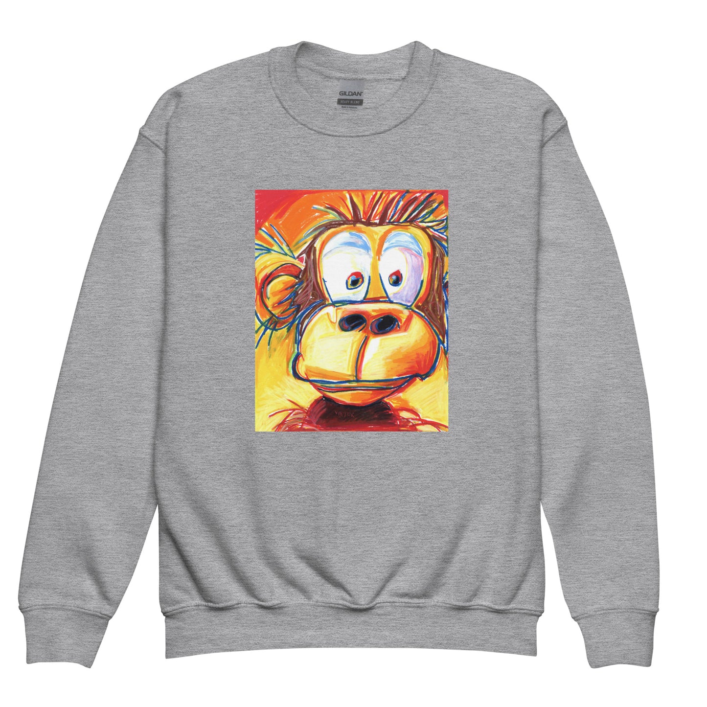 Silly Monkey - Youth crewneck sweatshirt