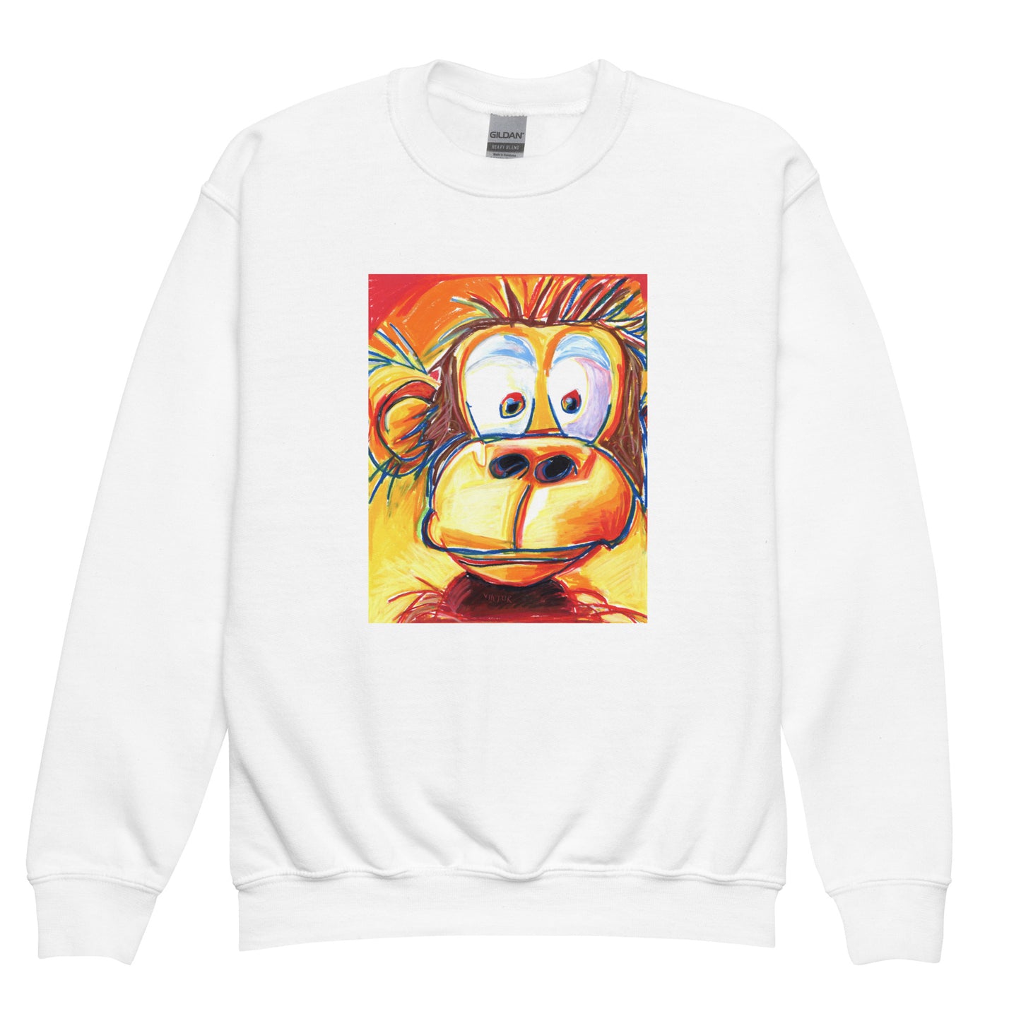 Silly Monkey - Youth crewneck sweatshirt