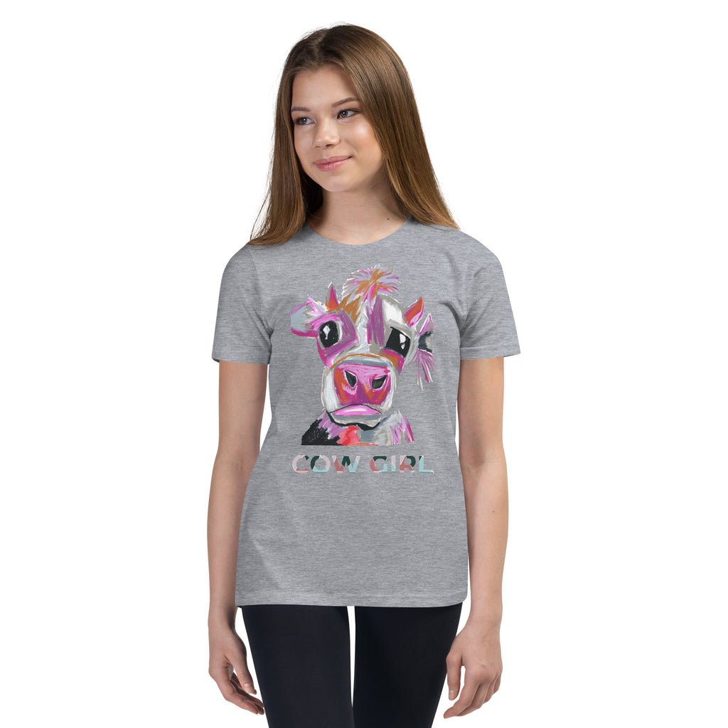 Cow Girl - Youth Short Sleeve T-Shirt