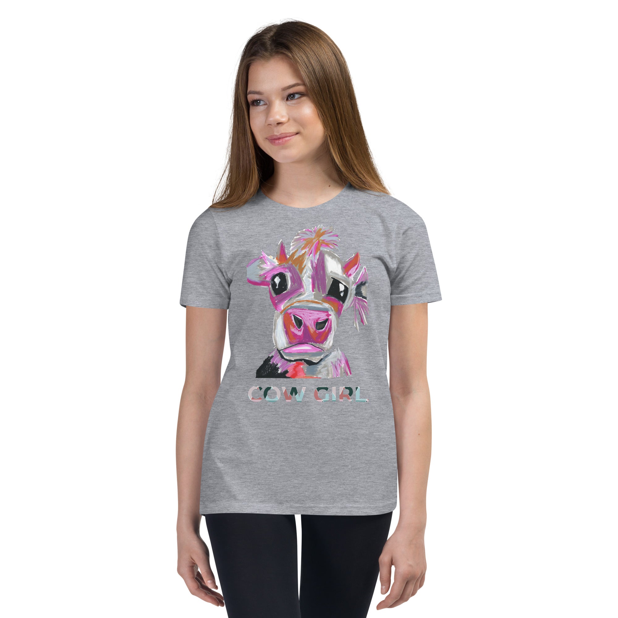 Cow Girl - Youth Short Sleeve T-Shirt