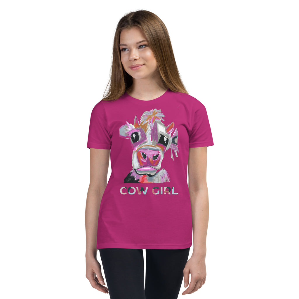 Cow Girl - Youth Short Sleeve T-Shirt
