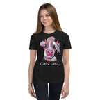 Cow Girl - Youth Short Sleeve T-Shirt