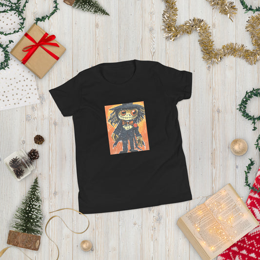 Spooky Scarecrow - Youth Short Sleeve T-Shirt