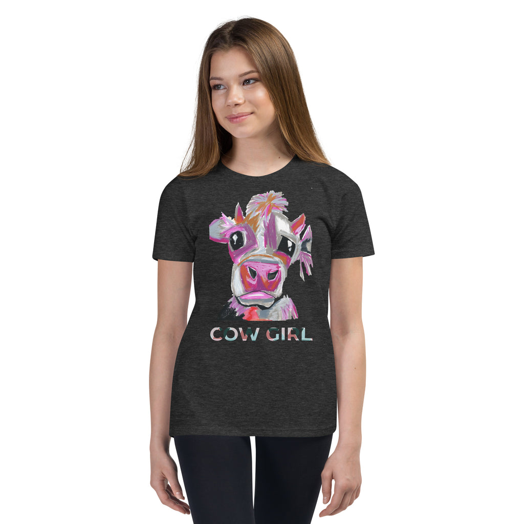Cow Girl - Youth Short Sleeve T-Shirt