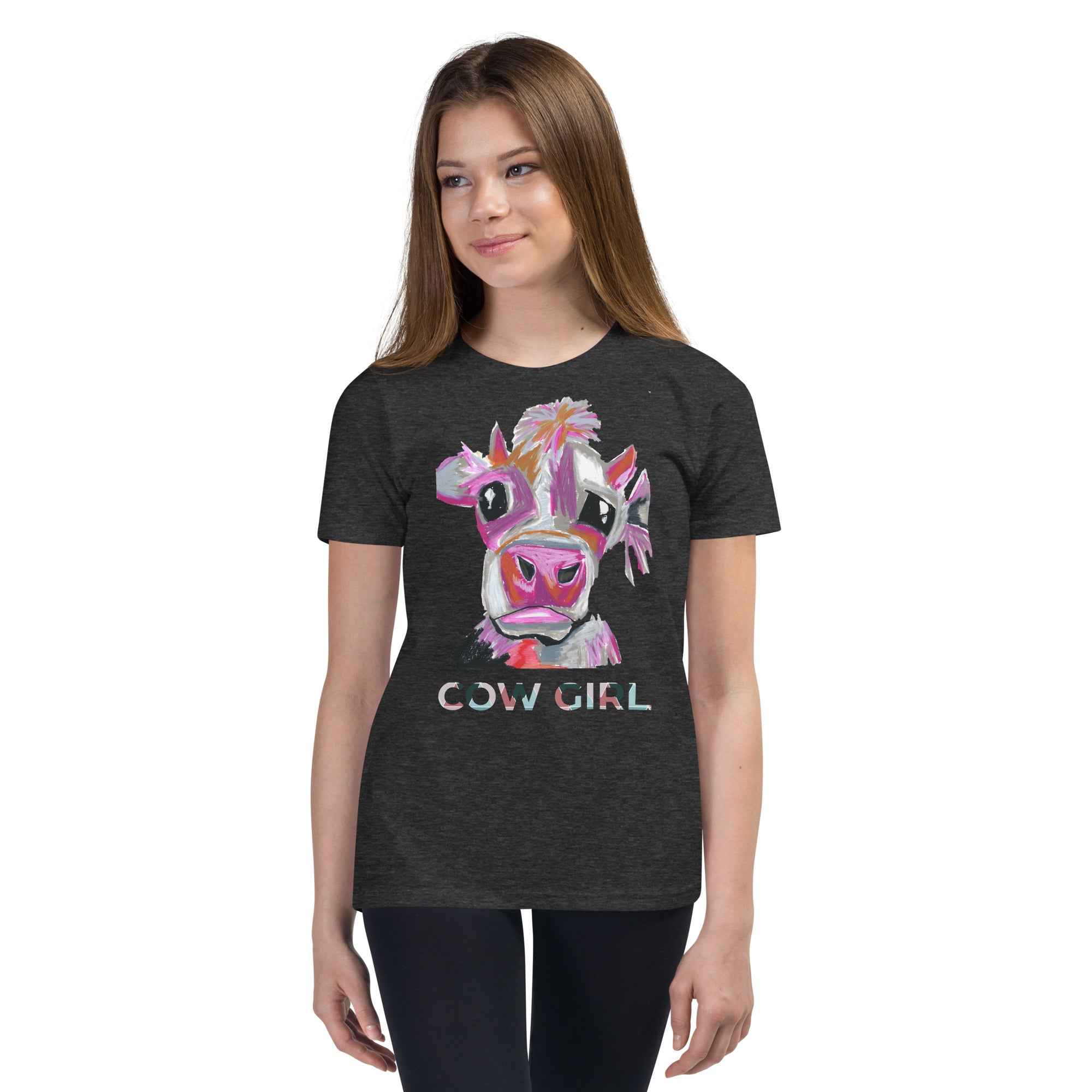 Cow Girl - Youth Short Sleeve T-Shirt