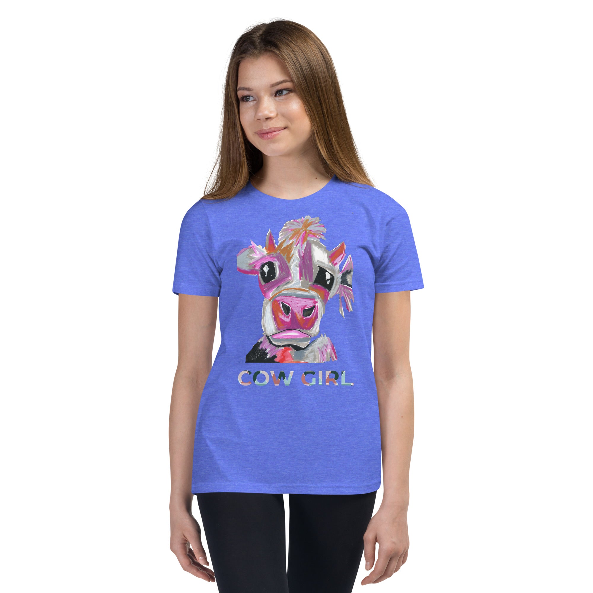Cow Girl - Youth Short Sleeve T-Shirt