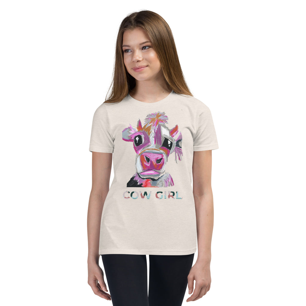 Cow Girl - Youth Short Sleeve T-Shirt