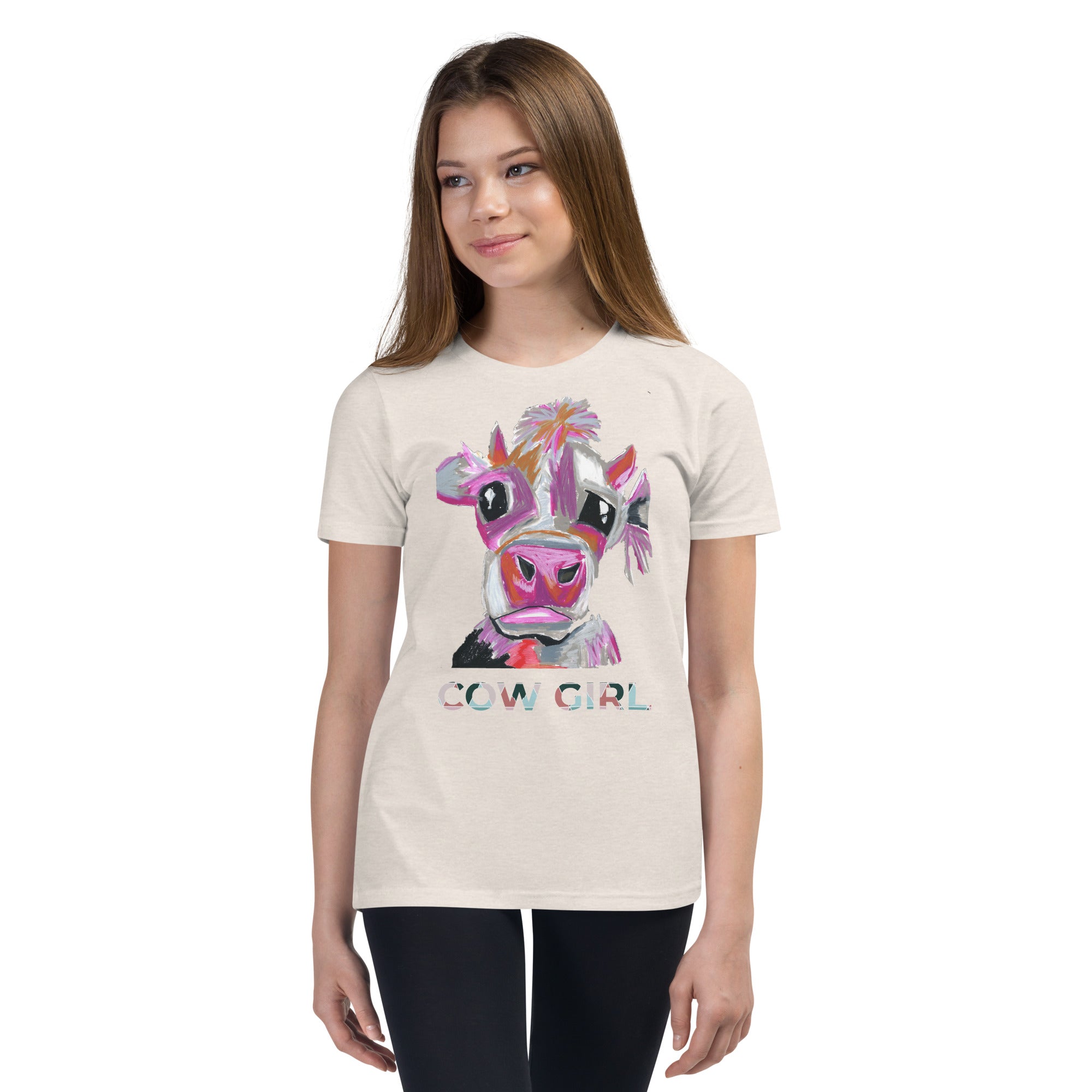 Cow Girl - Youth Short Sleeve T-Shirt