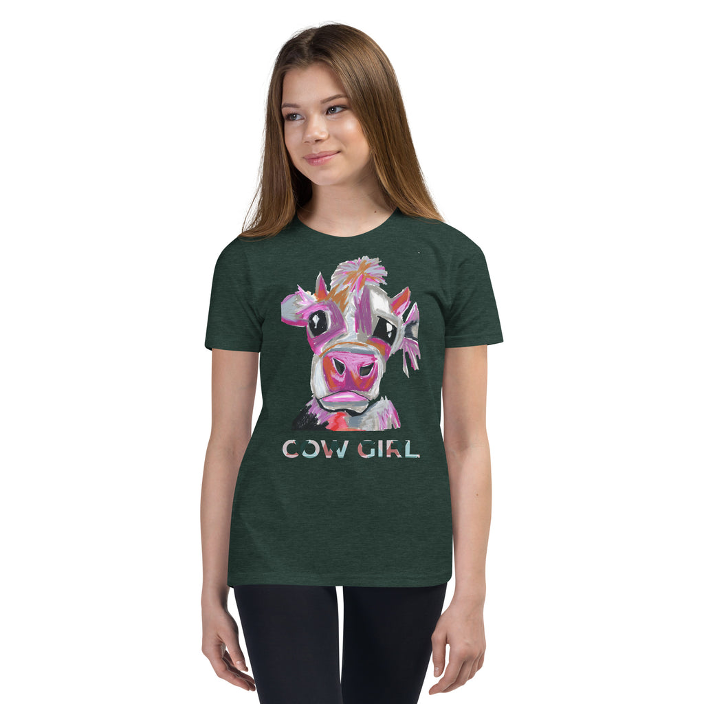 Cow Girl - Youth Short Sleeve T-Shirt