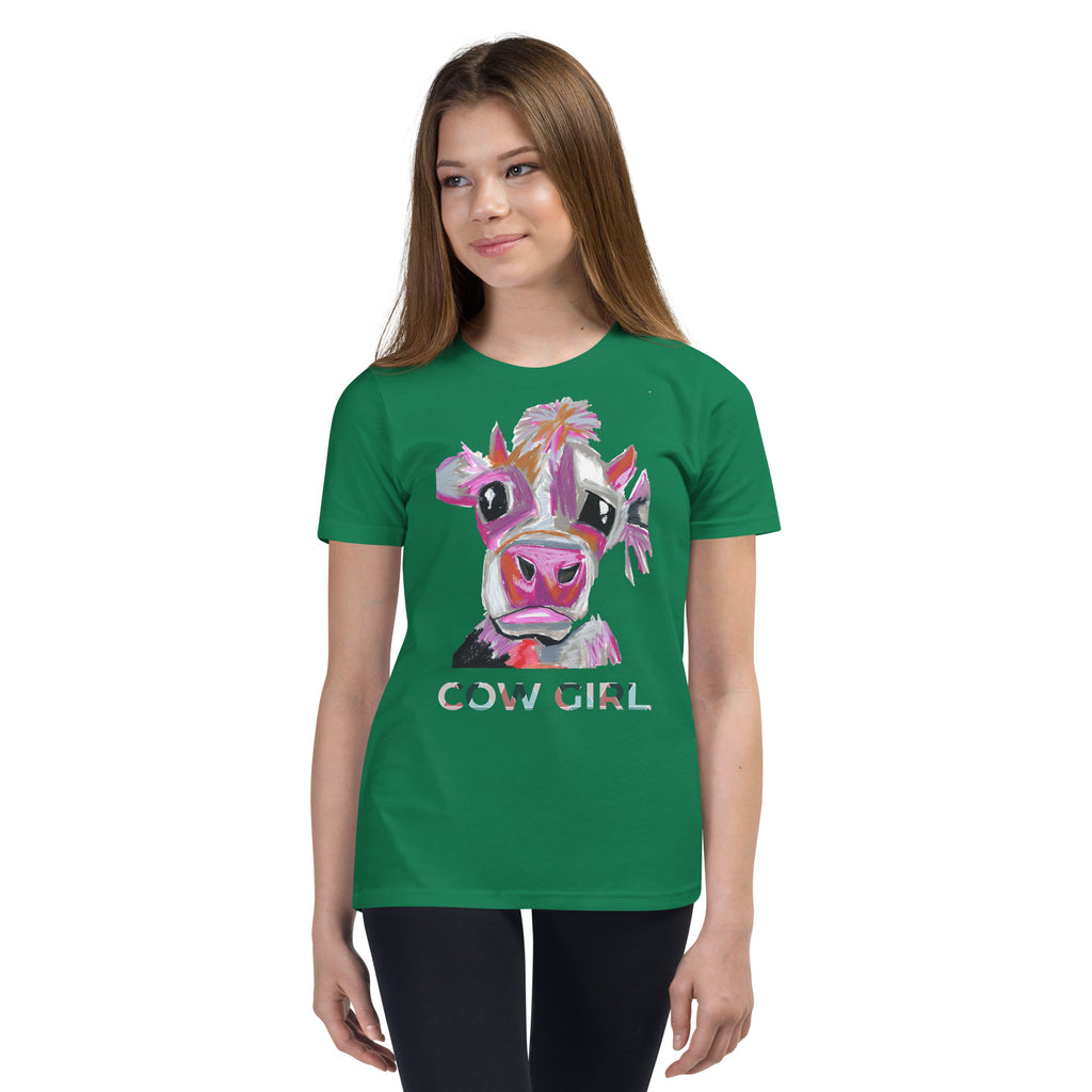 Cow Girl - Youth Short Sleeve T-Shirt