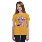 Cow Girl - Youth Short Sleeve T-Shirt