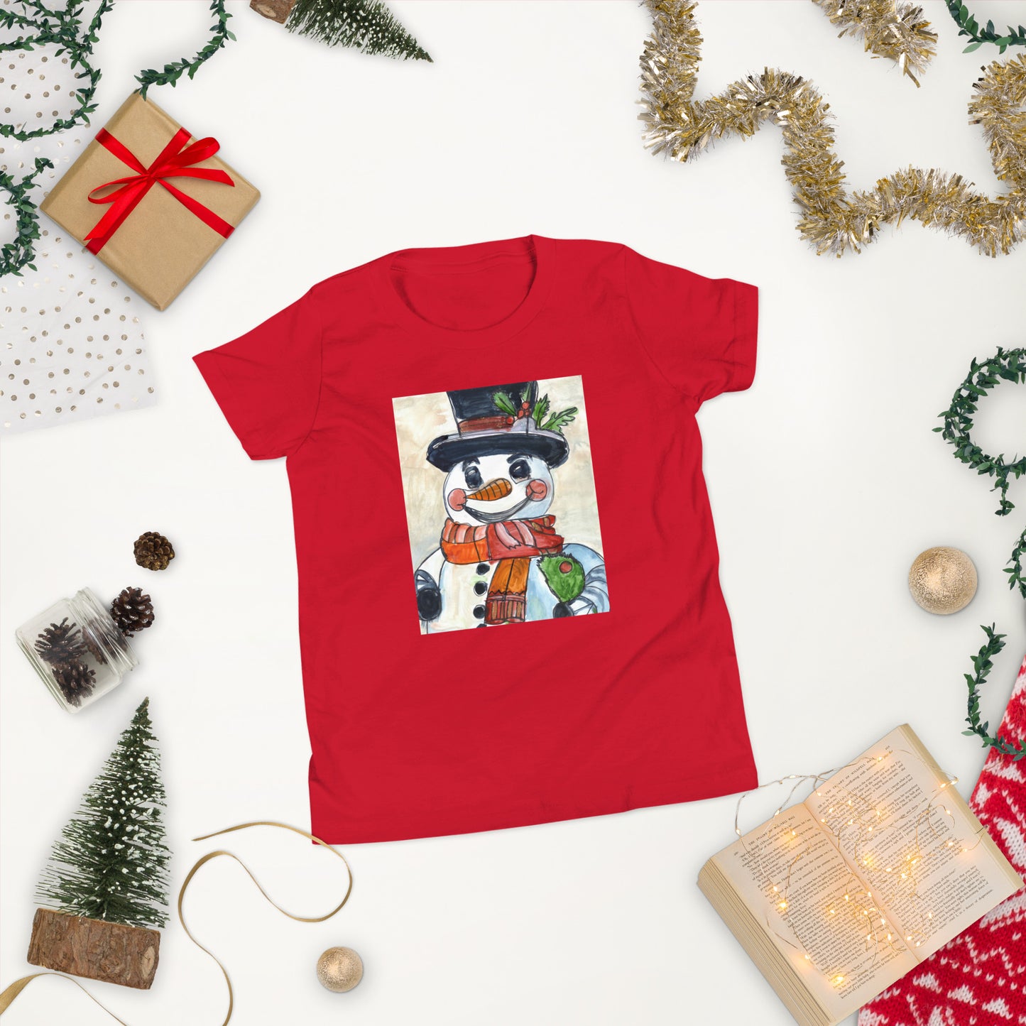 Snowman - Youth Short Sleeve T-Shirt