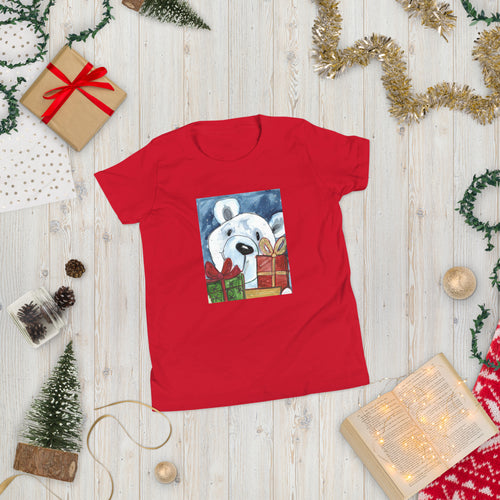 Bear - Youth Short Sleeve T-Shirt - Vichy's Art