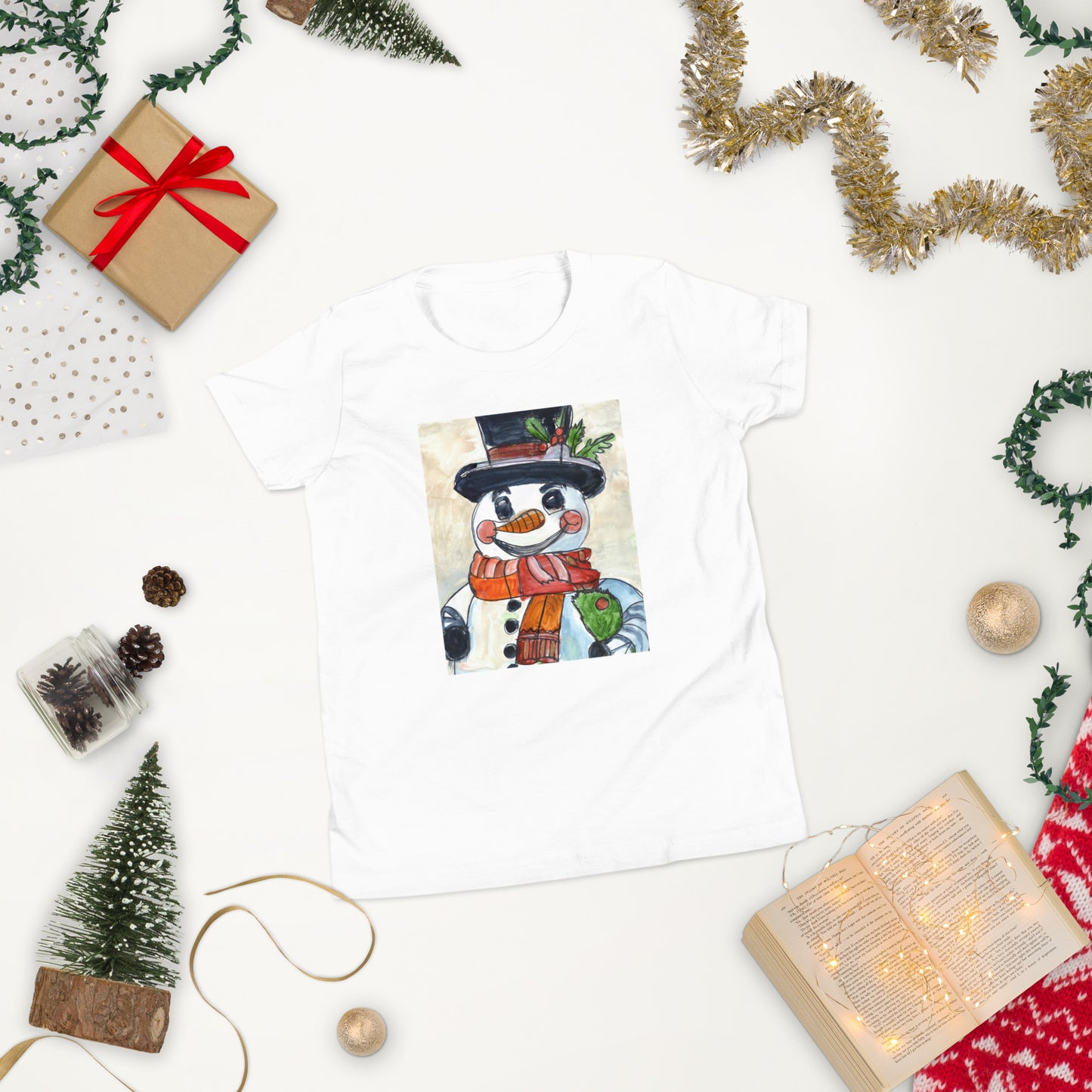 Snowman - Youth Short Sleeve T-Shirt