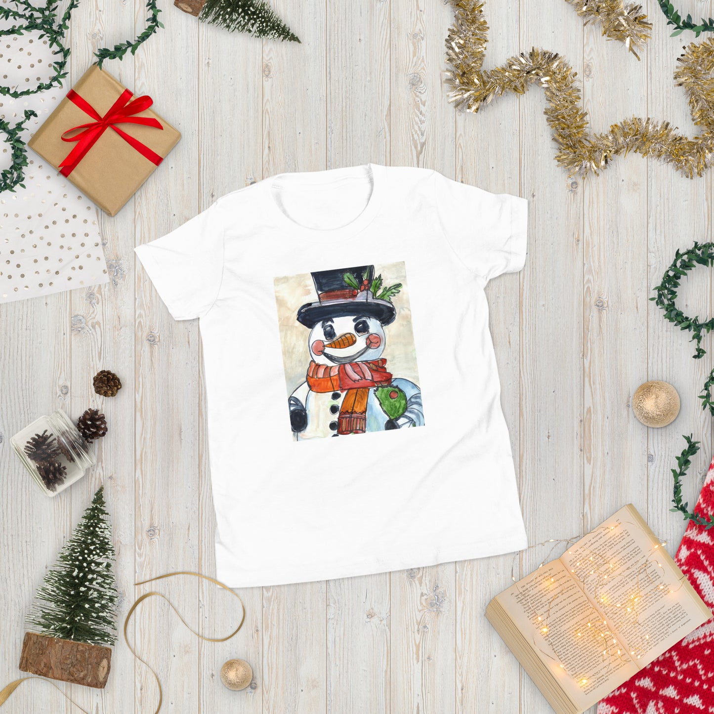 Snowman - Youth Short Sleeve T-Shirt