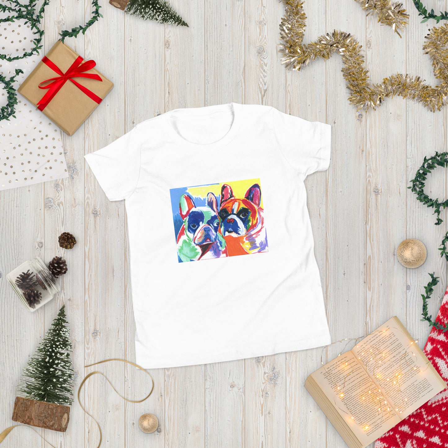 The Frenchie Duos - Youth Short Sleeve T-Shirt