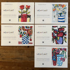 Abstract Flowers - Greeting cards set of 5